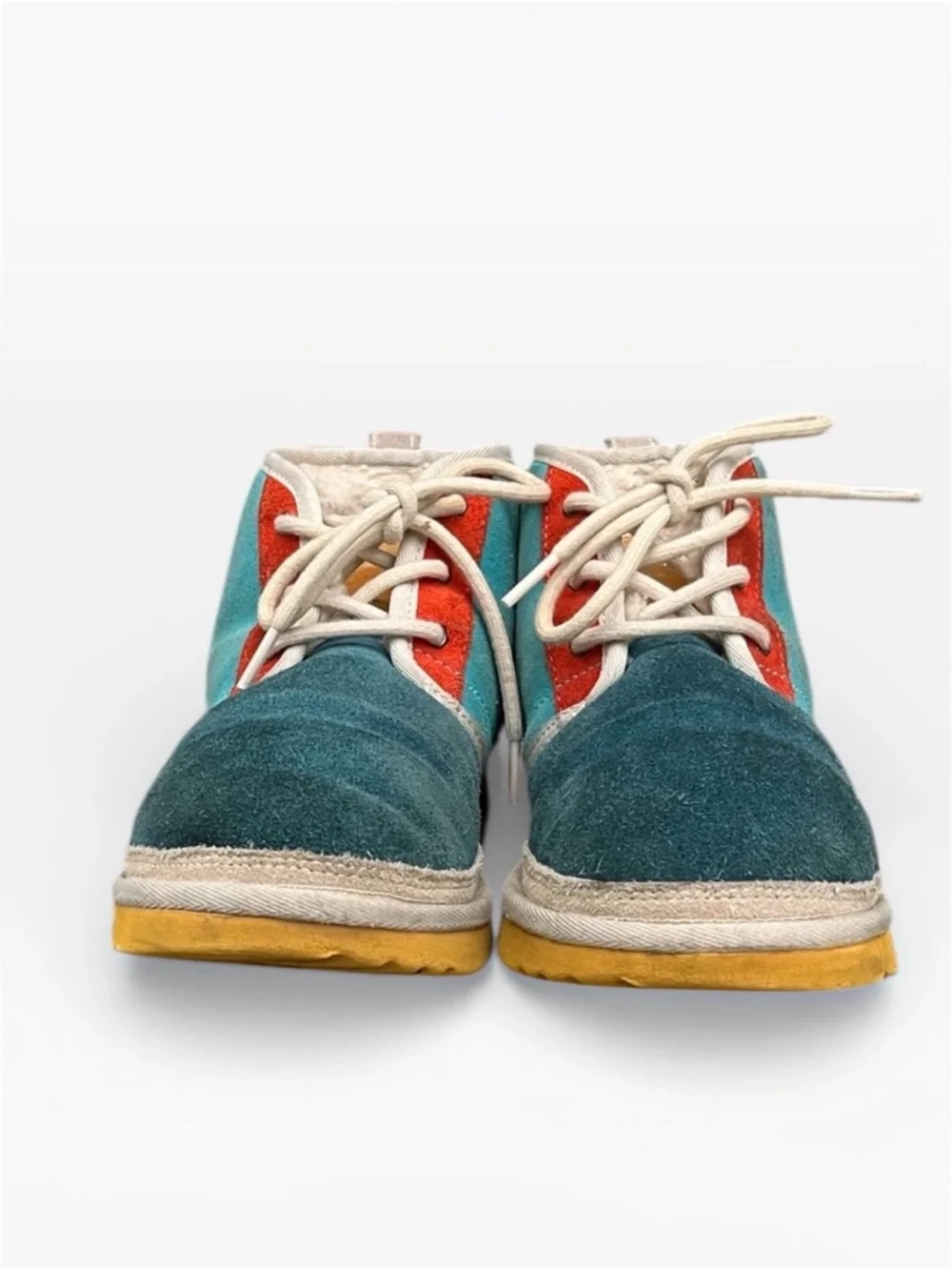 UGG Neumel Mashup Suede Chukka Boot in  Marina Blue Kids Size 5; EU 37
